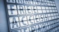 Free access information on display board Royalty Free Stock Photo