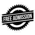 Free Admission rubber stamp