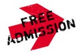 Free Admission rubber stamp Royalty Free Stock Photo