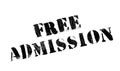 Free Admission rubber stamp Royalty Free Stock Photo