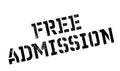 Free Admission rubber stamp Royalty Free Stock Photo