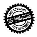 Free Admission rubber stamp Royalty Free Stock Photo