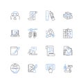 Free agent line icons collection. Independent, Unrestricted, Solo, Self-employed, L, Unaffiliated, Autonomous vector and Royalty Free Stock Photo