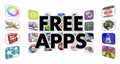 Free Apps Mobile Programs Software Applicaiton Store 3d Illustration