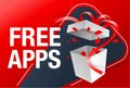 Free Apps - special offer Web banner template