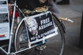 Free Assange at Save Our Children Protest against Children Trafficking
