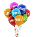 Free balloon concept 3d illustration Royalty Free Stock Photo