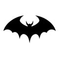 Free Bat Silhouette Icon: Transparent Stencil In 3840x2160 Resolution Royalty Free Stock Photo