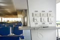 Free battery charging station in the airport terminal for traveler