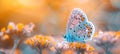free blue butterfly wallpaper Royalty Free Stock Photo