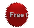 Free button Royalty Free Stock Photo