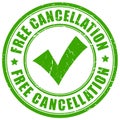 Free cancellation rubber stamp Royalty Free Stock Photo