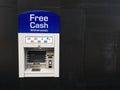A Free cash withdrawals machine located in the City of London