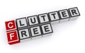 Free clutter word blocks