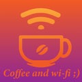 Free coffee and wi-fi.