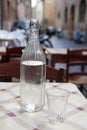 The free cold water in cafein Rome Italy Royalty Free Stock Photo