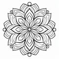 Intricate Flower Tattoo Design With Calming Symmetry And Harmonious Coloration