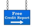 Free Credit Report Signboard