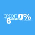 Free credit typography, 6 months credit free.