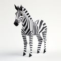 Free 3d Zebra Model In The Style Of Ellsworth Kelly