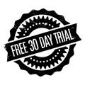 Free 30 Day Trial rubber stamp Royalty Free Stock Photo