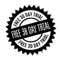 Free 30 Day Trial rubber stamp Royalty Free Stock Photo