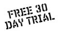 Free 30 Day Trial rubber stamp Royalty Free Stock Photo