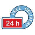 Free Delivery Icon. Logistics sign Royalty Free Stock Photo