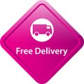 Free delivery icon web button Royalty Free Stock Photo
