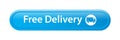 Free delivery icon web button Royalty Free Stock Photo