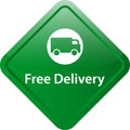 Free delivery icon web button Royalty Free Stock Photo