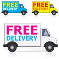 Free Delivery Icons Royalty Free Stock Photo