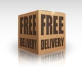 Free Delivery Package Shipping Online Royalty Free Stock Photo