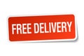 free delivery sticker Royalty Free Stock Photo