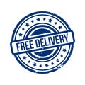 Free delivery stamp Royalty Free Stock Photo