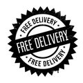 Free delivery stamp Royalty Free Stock Photo