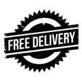 Free delivery stamp Royalty Free Stock Photo