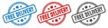 free delivery stamp. free delivery round isolated sign. Royalty Free Stock Photo