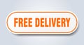 free delivery sticker. Royalty Free Stock Photo