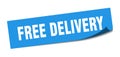 free delivery sticker. Royalty Free Stock Photo