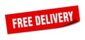 free delivery sticker. Royalty Free Stock Photo