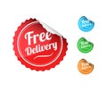 Free Delivery Stickers