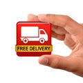 Free delivery truck icon Royalty Free Stock Photo