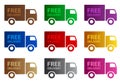 Free Delivery web graphics Royalty Free Stock Photo