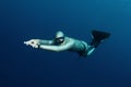 Free diver Royalty Free Stock Photo