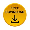 Free download button Royalty Free Stock Photo