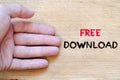 Free download text concept Royalty Free Stock Photo