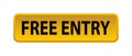 Free entry button Royalty Free Stock Photo