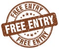 free entry brown stamp