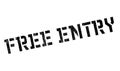 Free Entry rubber stamp Royalty Free Stock Photo